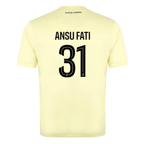 Billige Fotballdrakt AS Monaco Ansu Fati #31 Replika Tredjedrakt 2025-26 Kortermet Billige Fotballdrakt AS Monaco Ansu Fati #31 Replika Tredjedrakt 2025-26 Kortermet